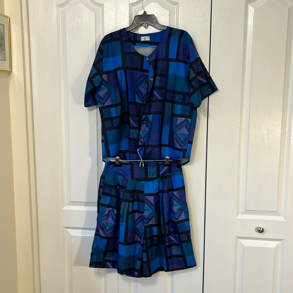 Shirt and short set by Champagne Silk